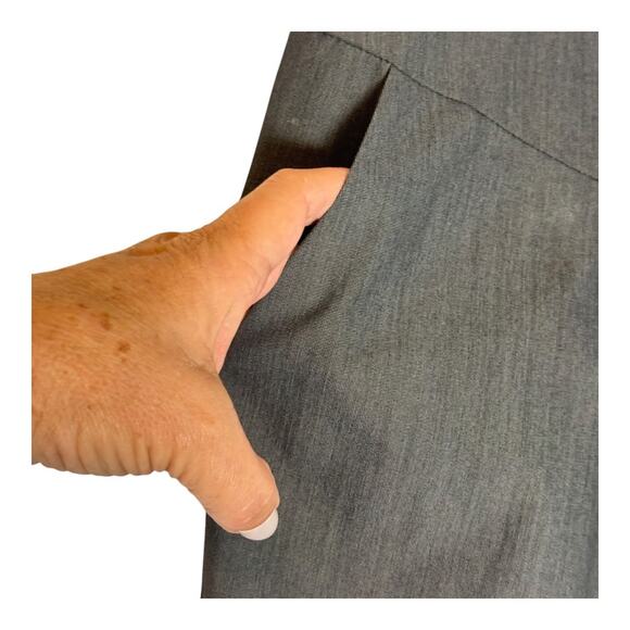 VTG Express Design Studio Gray Mini Plaid Pencil Career Skirt Pockets  2 Small - Picture 9 of 9